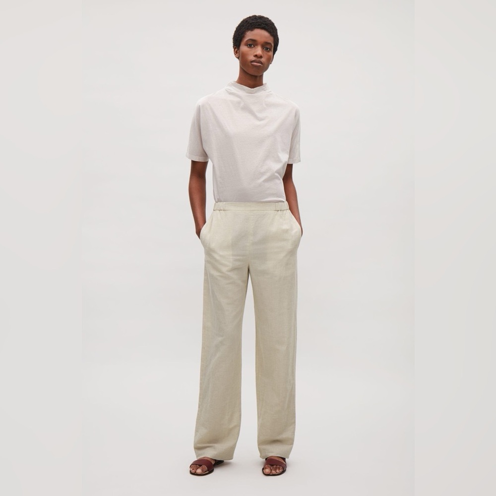 COS Cotton-Linen Trousers